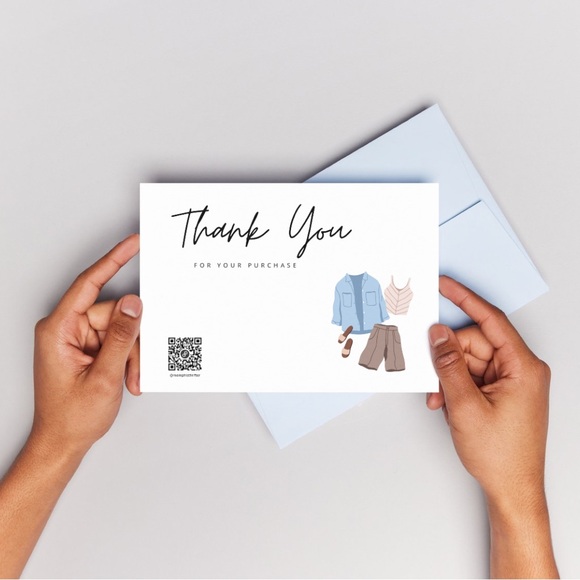 Thank You Cards Custom Brand Personalized Post Card